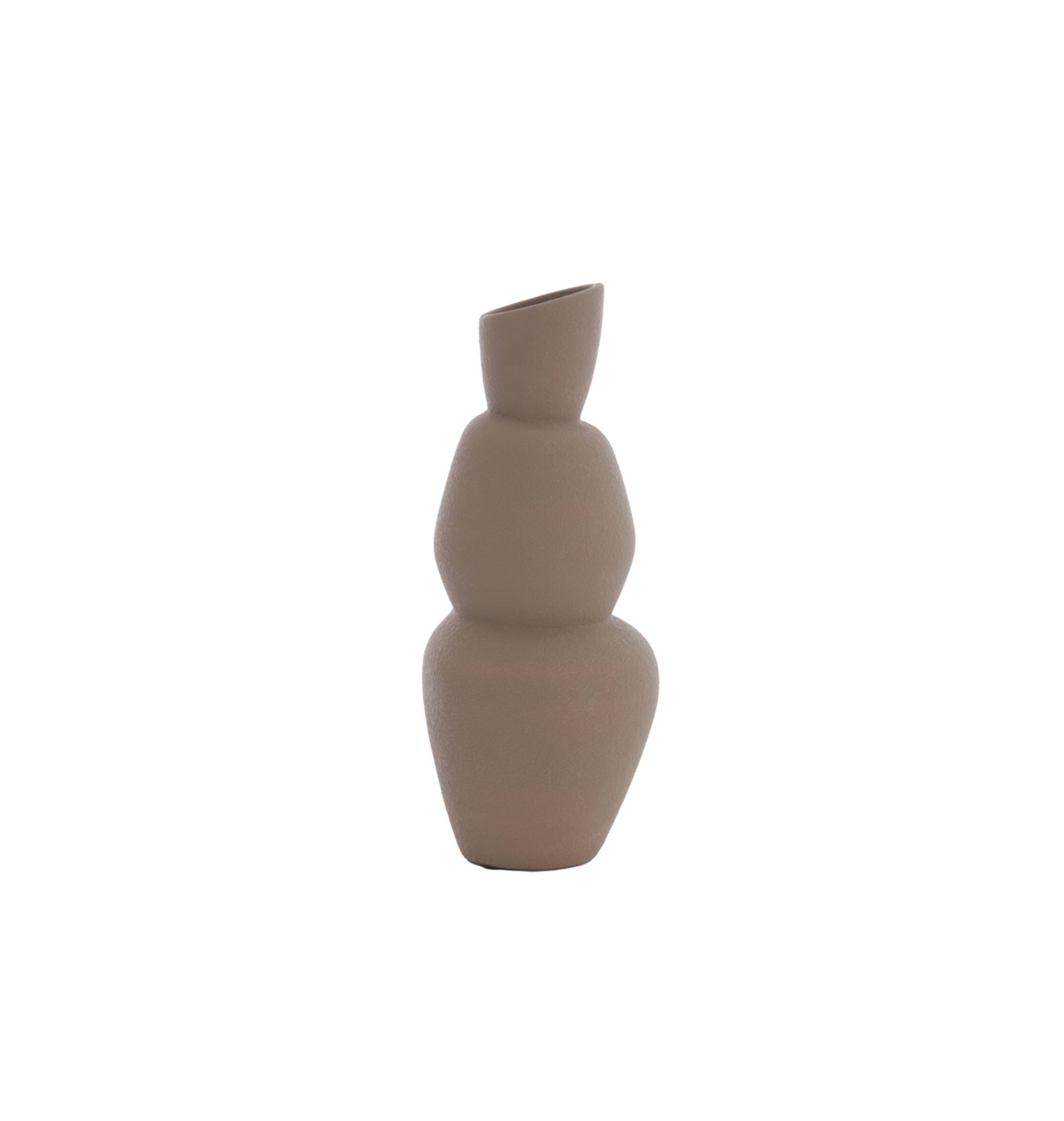 Vase ARAM Ø19x46.5 cm ceramic brown