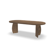 Eettafel June - ovaal plat Ash