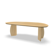 Eettafel June - organisch licht naturel