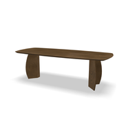Eettafel June - Deens ovaal brown smoke light