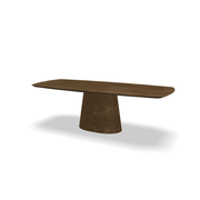 Eettafel Liz - Deens ovaal brown smoke light