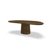 Eettafel Lara - organisch brown smoke light