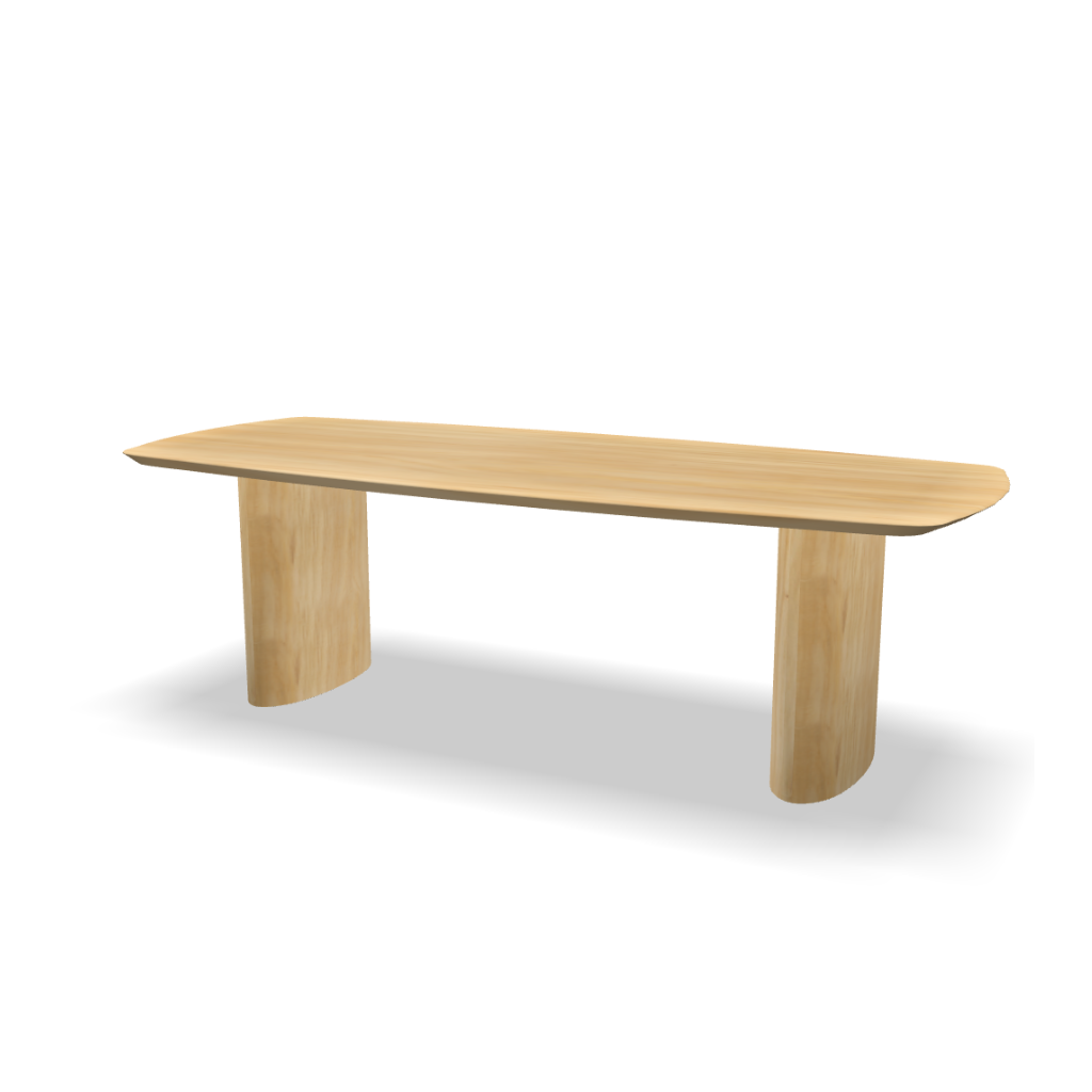 Dining table Fab - Danish oval light natural