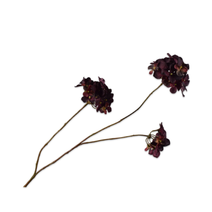 Kunsttak Hortensia Bordeaux 85 cm