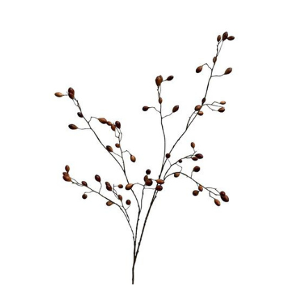 Kunsttak rozenbottel 120 cm Bruin