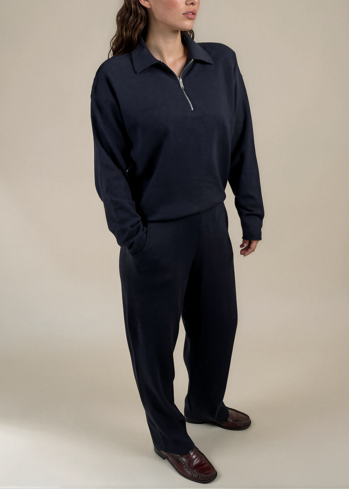 Pantalon Liora Blauw