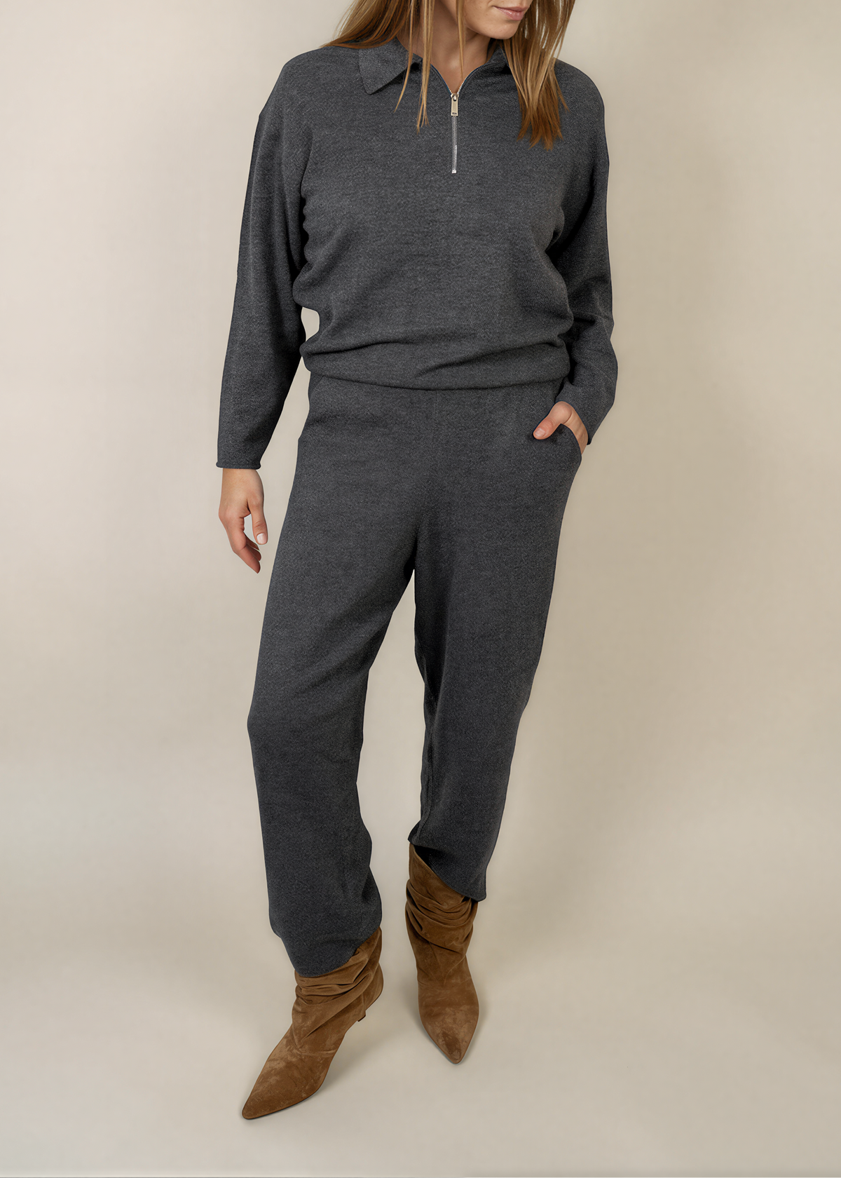 Pantalon Liora Grijs