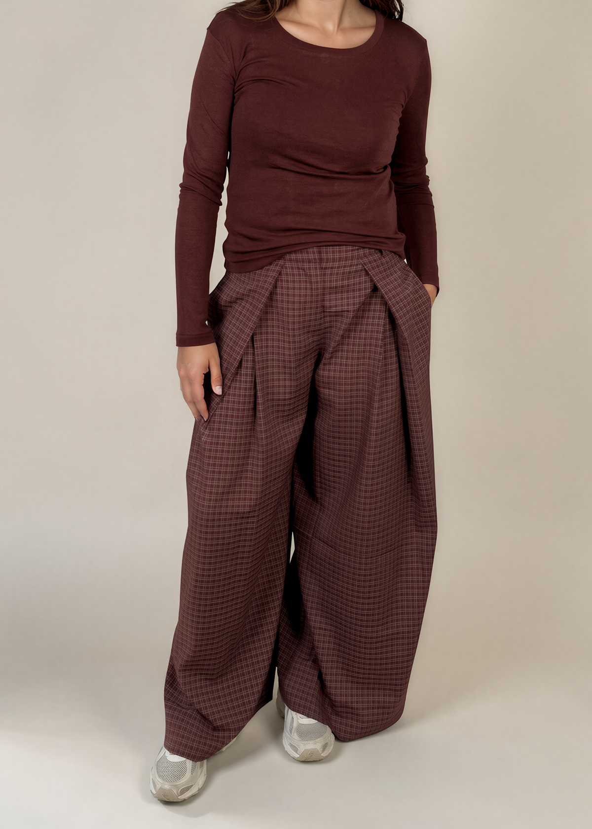 Pantalon Maelle Bordeaux