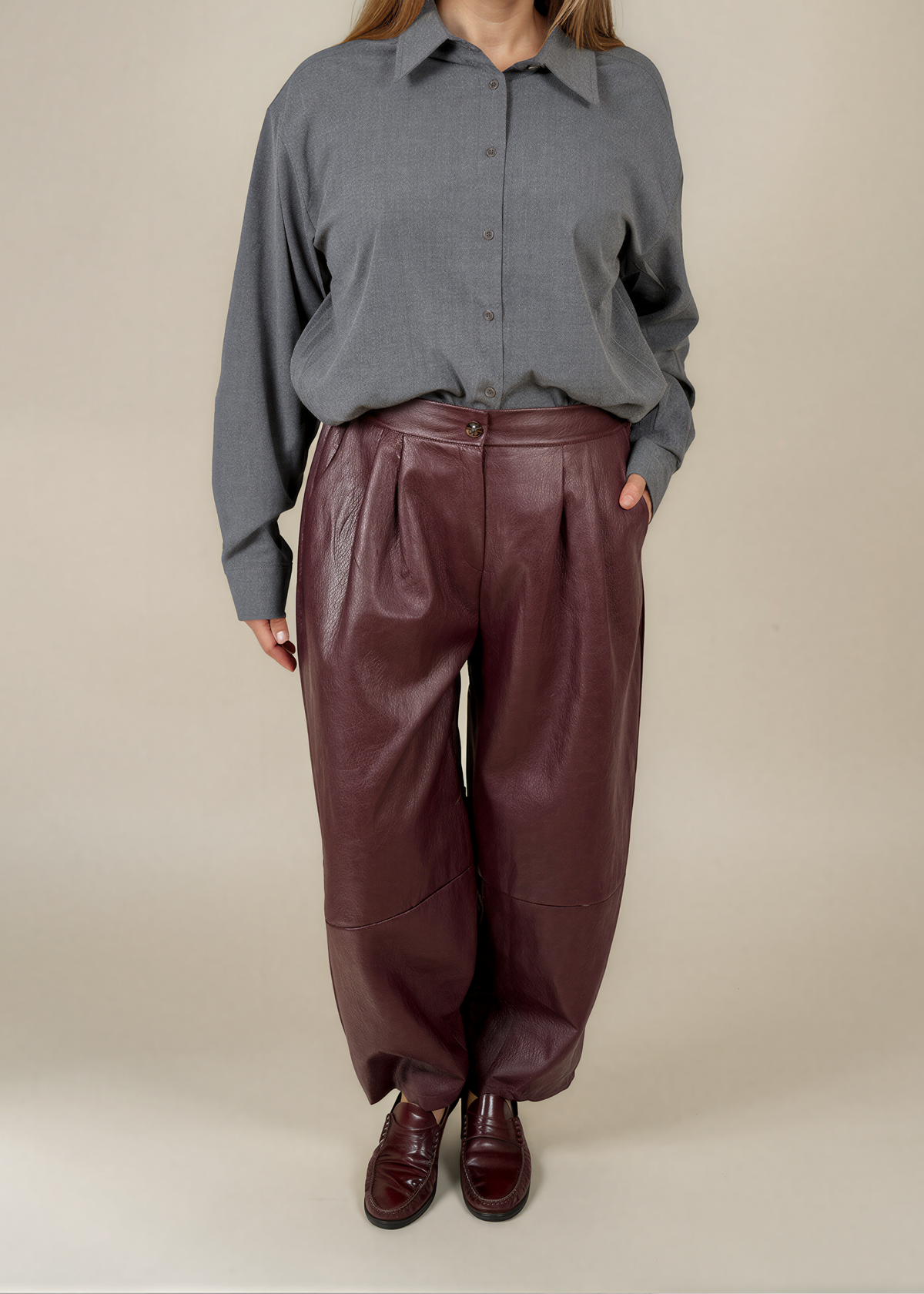 Pantalon Nelle Bordeaux