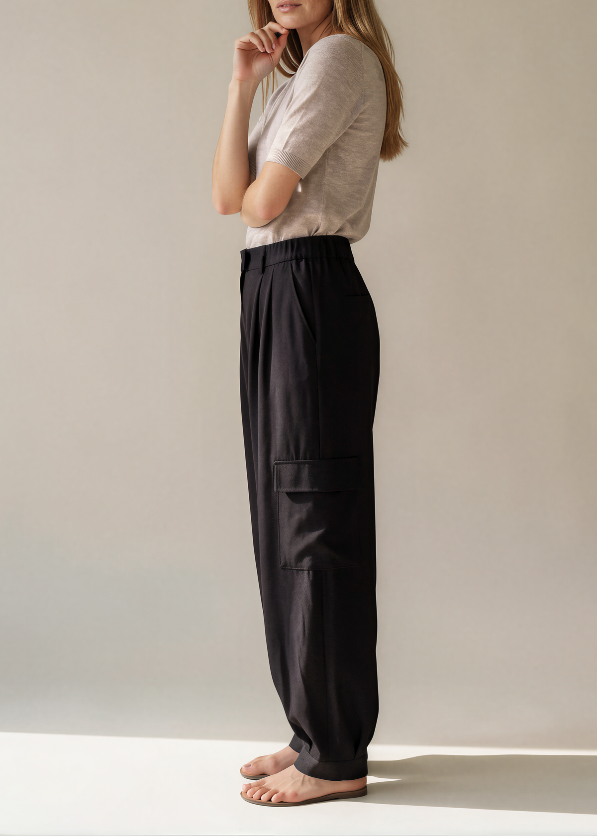 Pantalon Nove Zwart