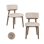Eetkamerstoel Basker natural linear set of 2