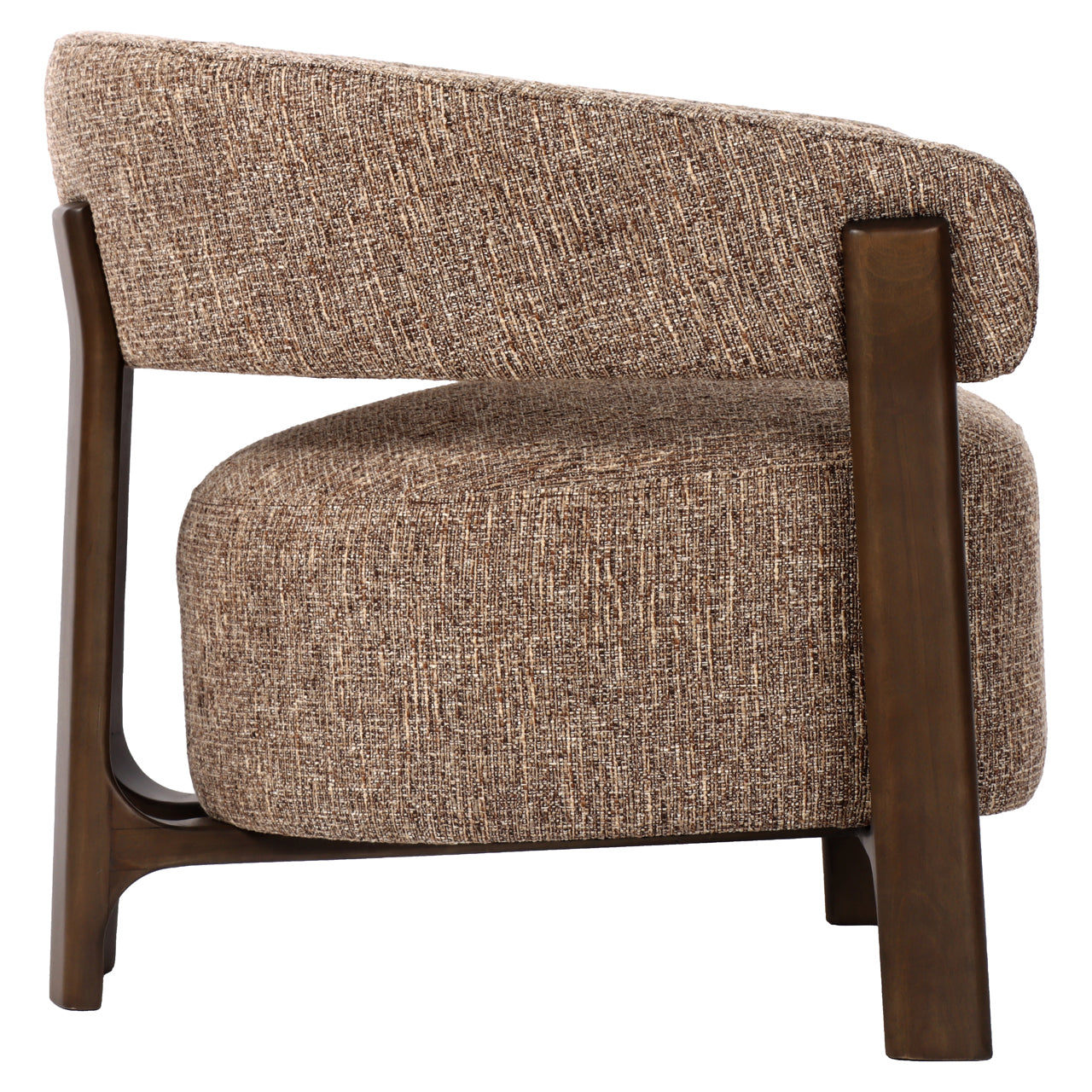 Dalara brown tweed lounge chair