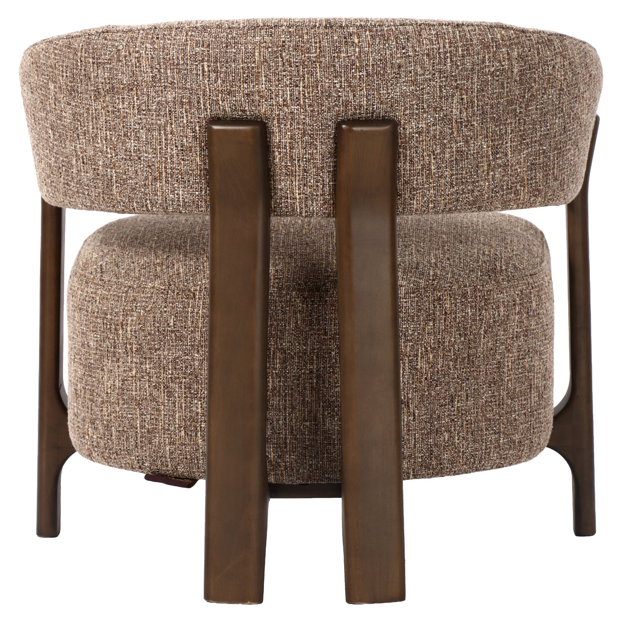 Dalara brown tweed lounge chair