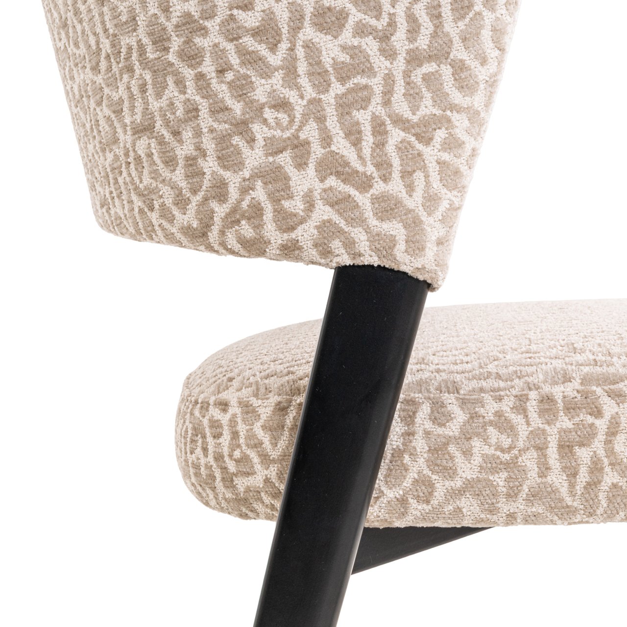 Eetkamerstoel Zeno beige leopard