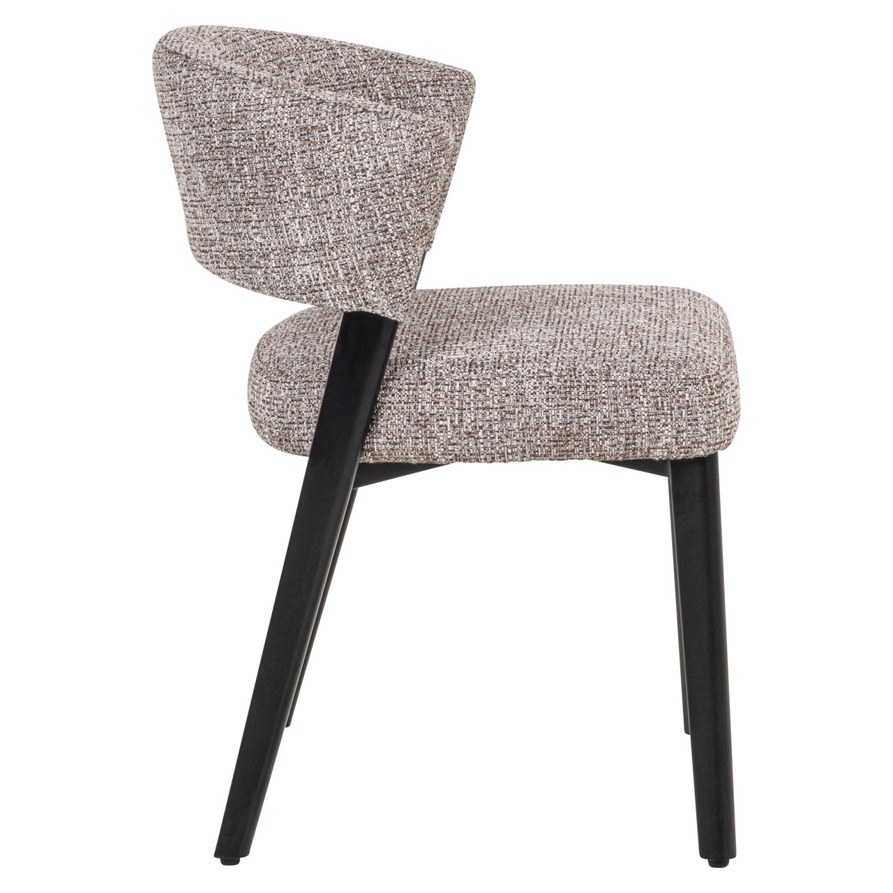 Eetkamerstoel Zeno earth tweed