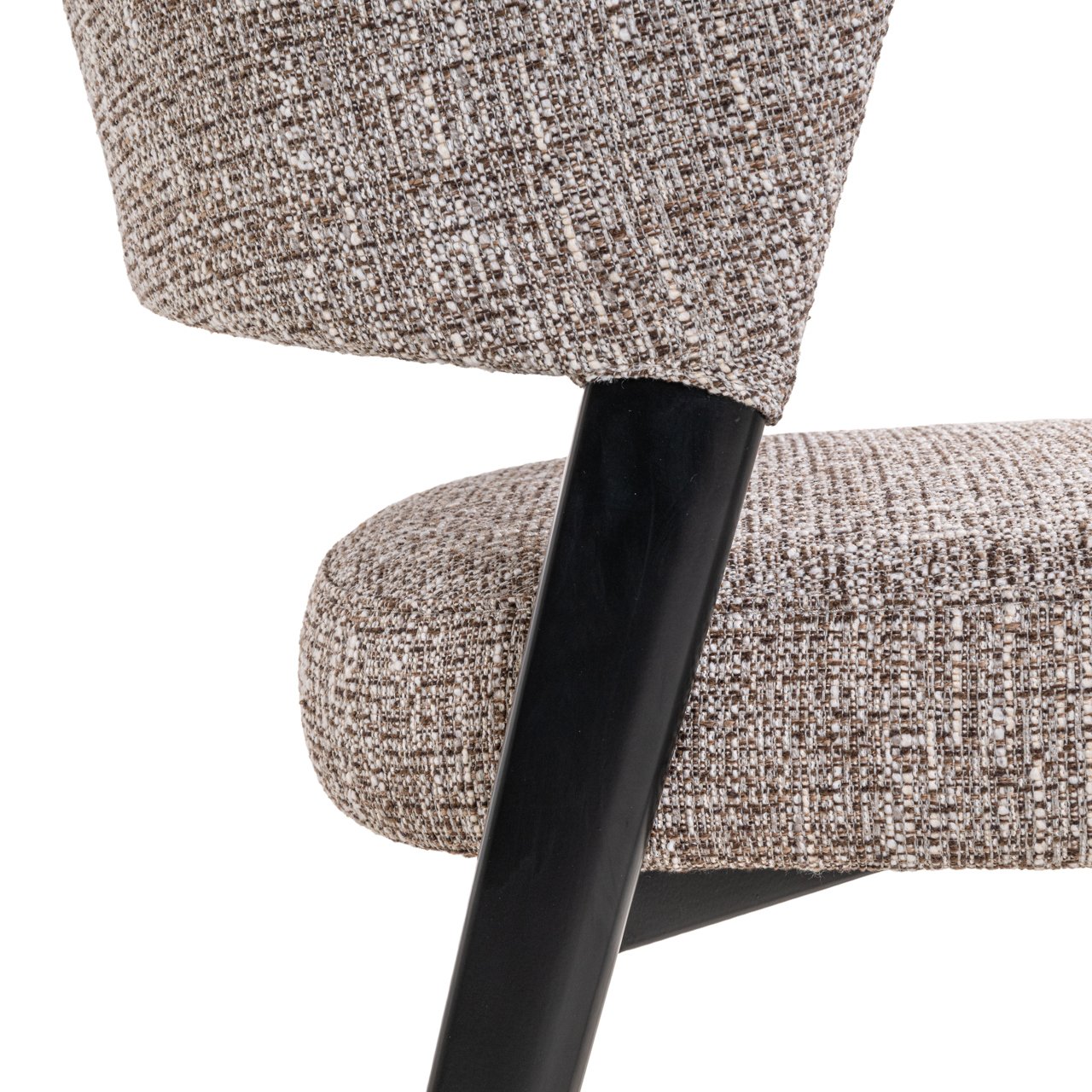 Eetkamerstoel Zeno earth tweed