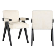 Eetkamerstoel Cooper white chenille