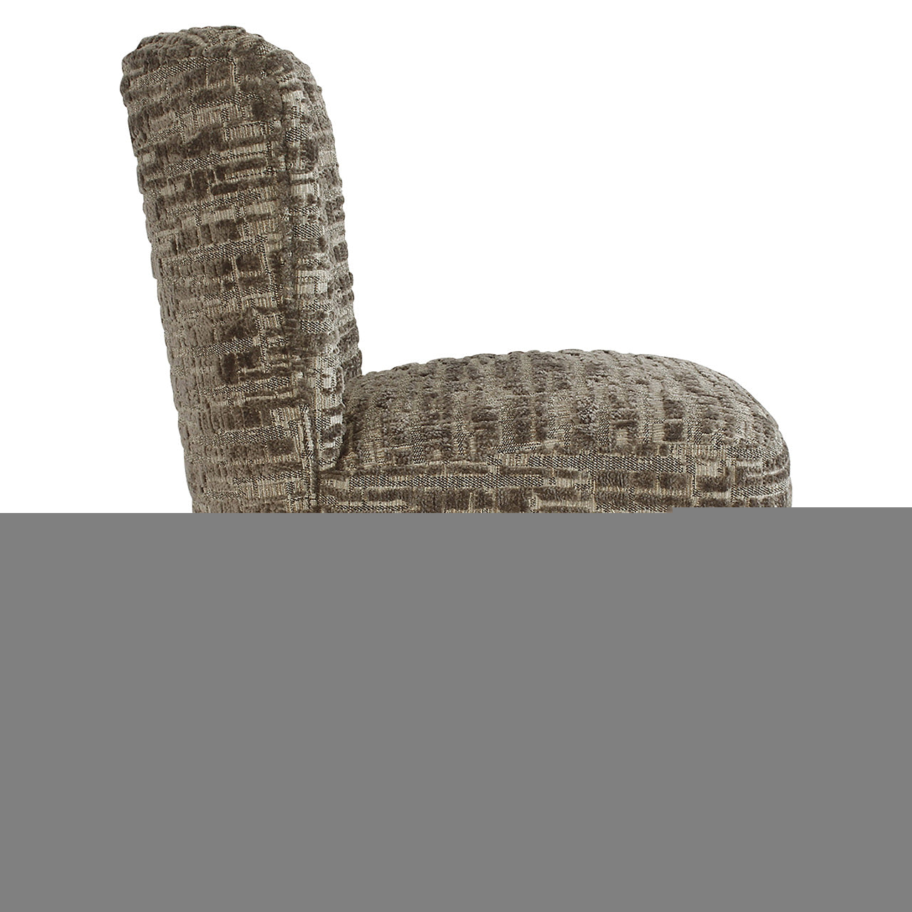 Eetkamerstoel Lorain met wieltjes greige dalia