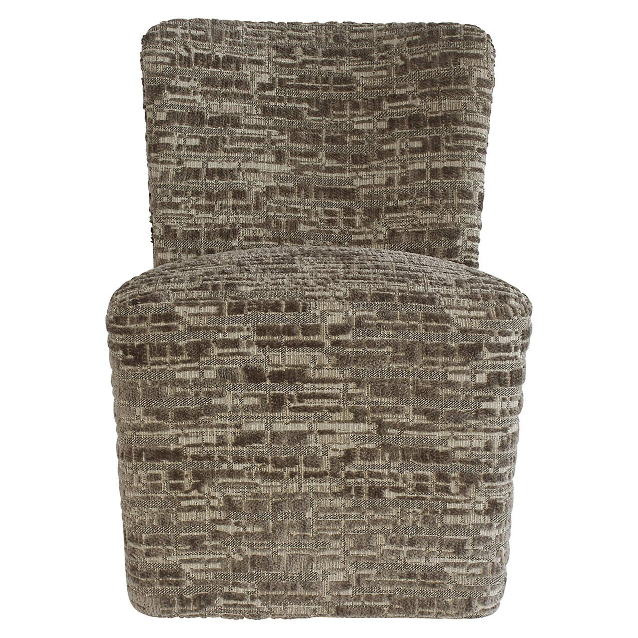 Eetkamerstoel Lorain met wieltjes greige dalia