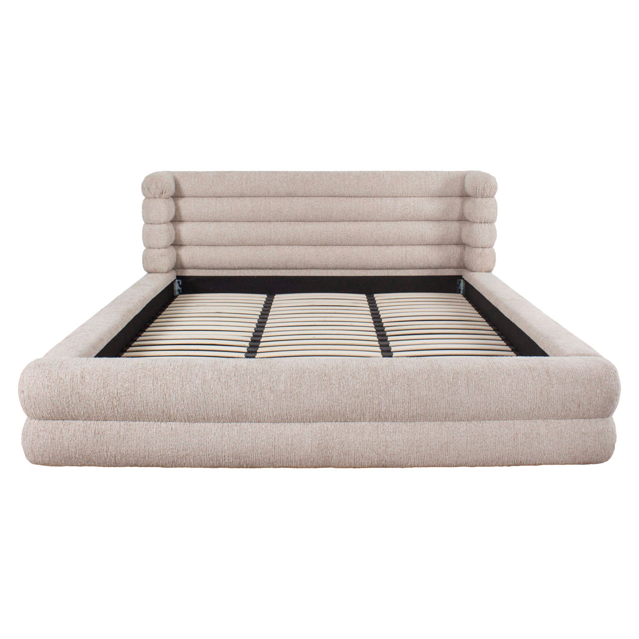 Bed Obidis natural linear 180x210 (mattress size) with storage