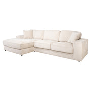 Bank Santos niagara beige 2,5-seater + lounge left