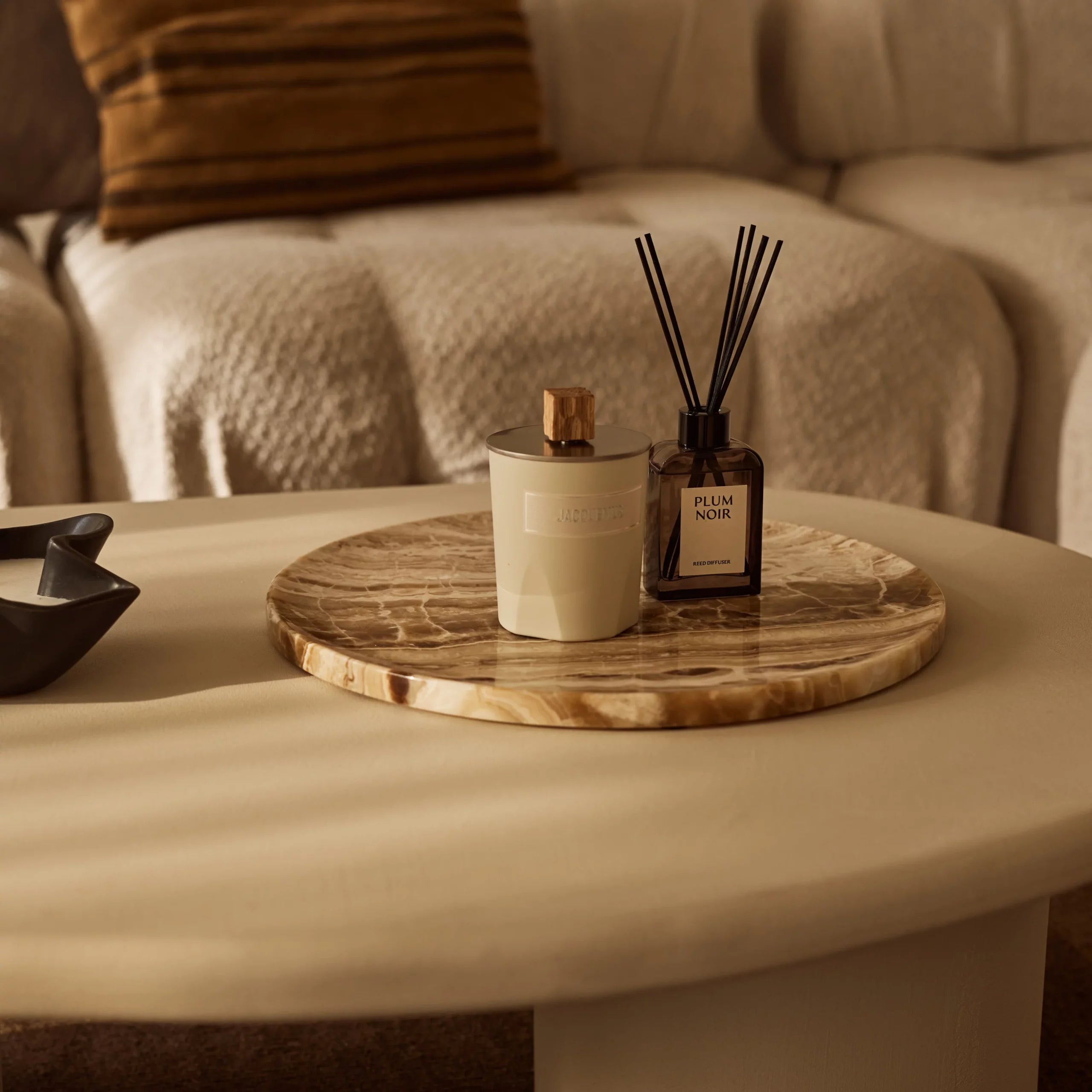 Sandal onyx dienblad rond 40cm