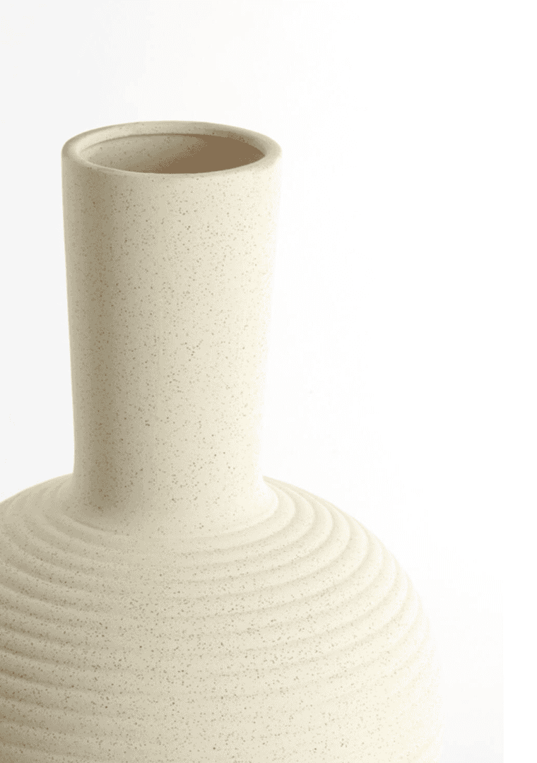 Vase Ulloa L matt cream