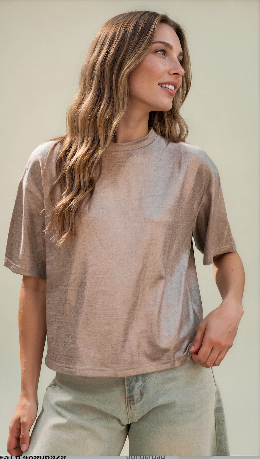 T-shirt Nila zilver