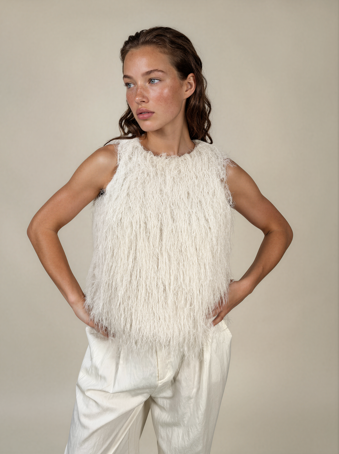 Top Aya beige