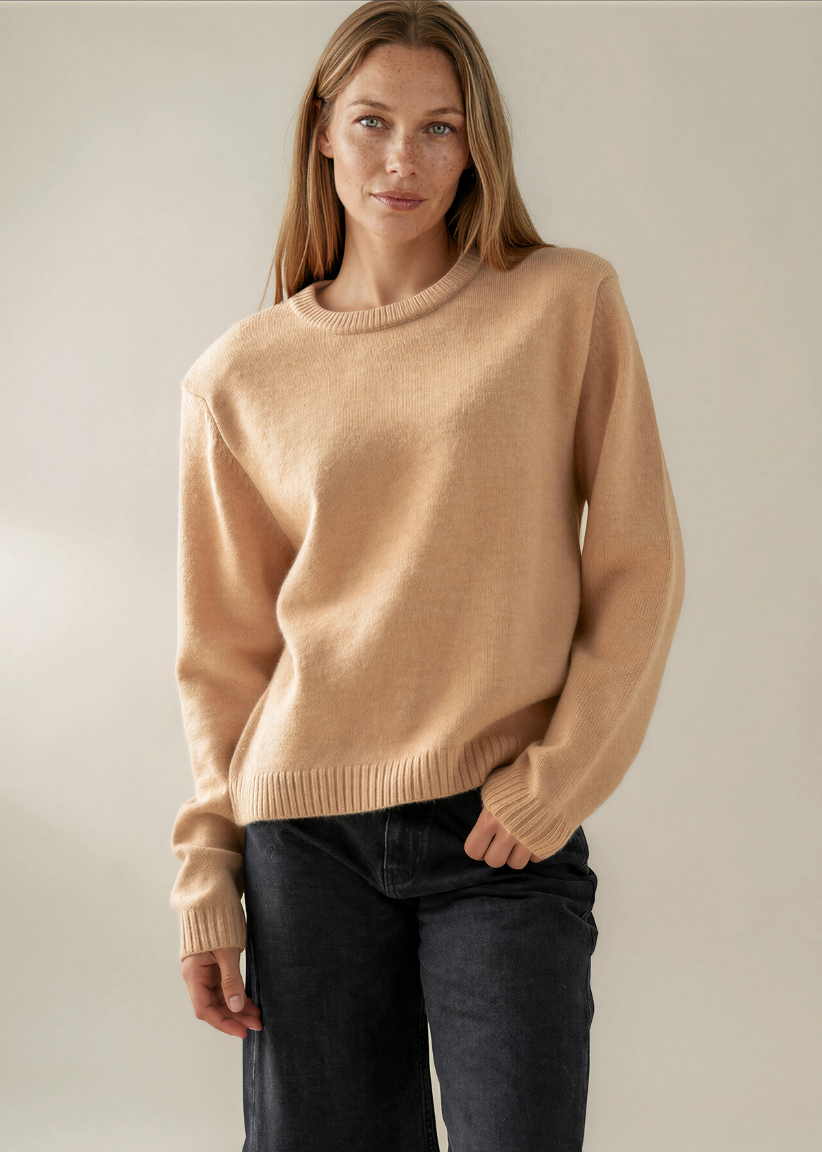 Trui Elodie Camel