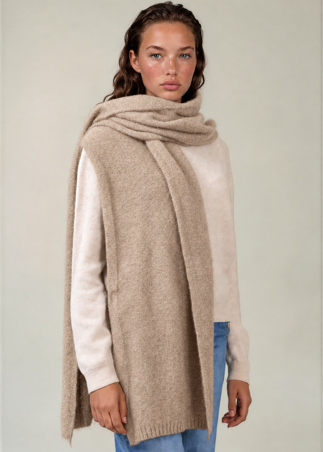Sjaal Soline Beige