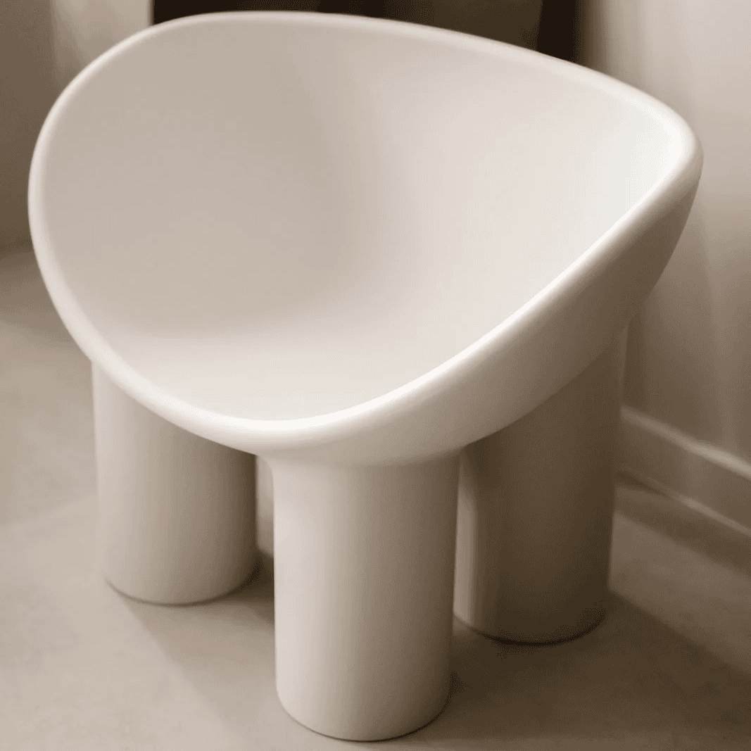 Roly Poly Armchair White