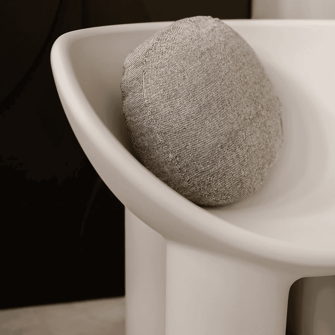 Roly Poly Armchair White