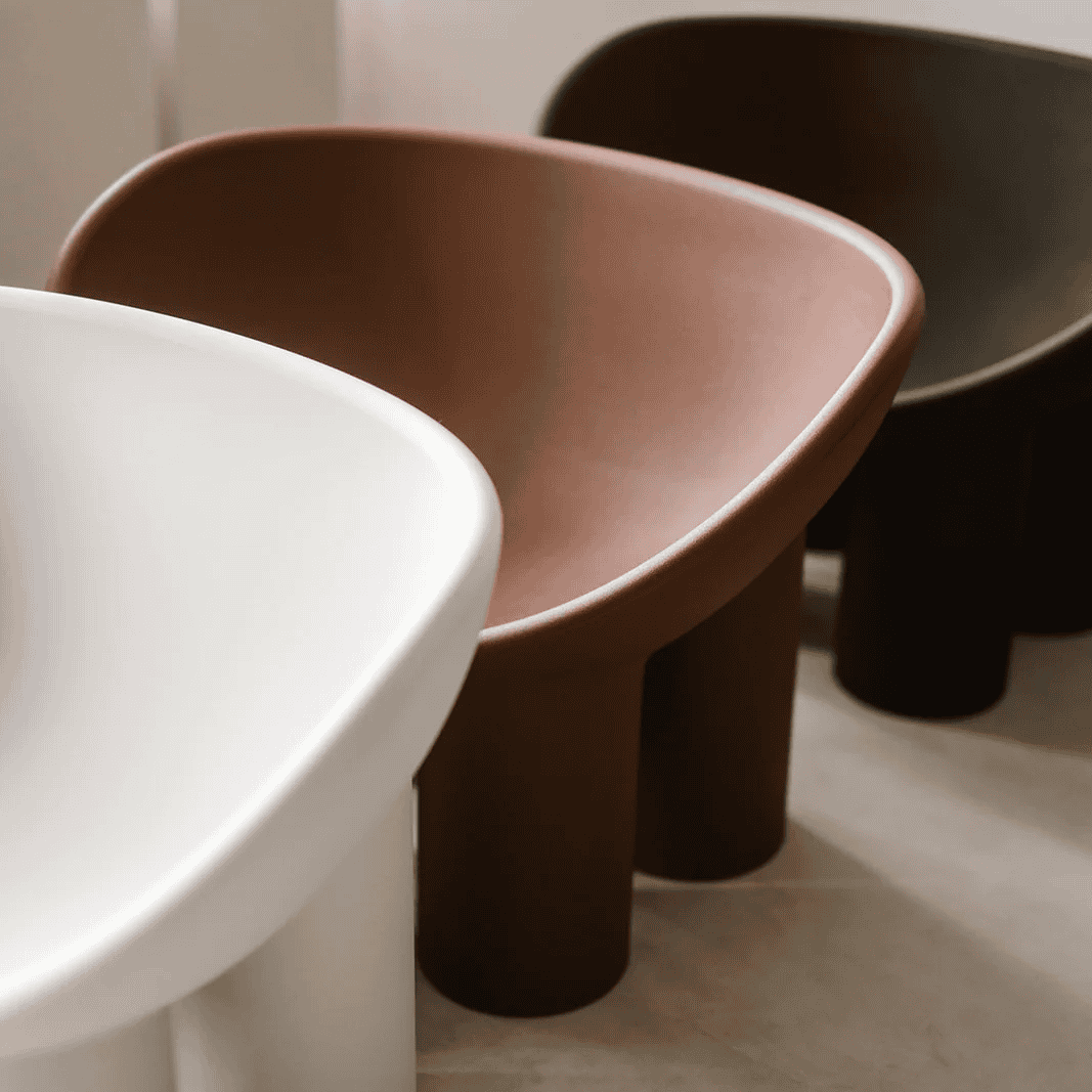 Roly Poly Armchair White