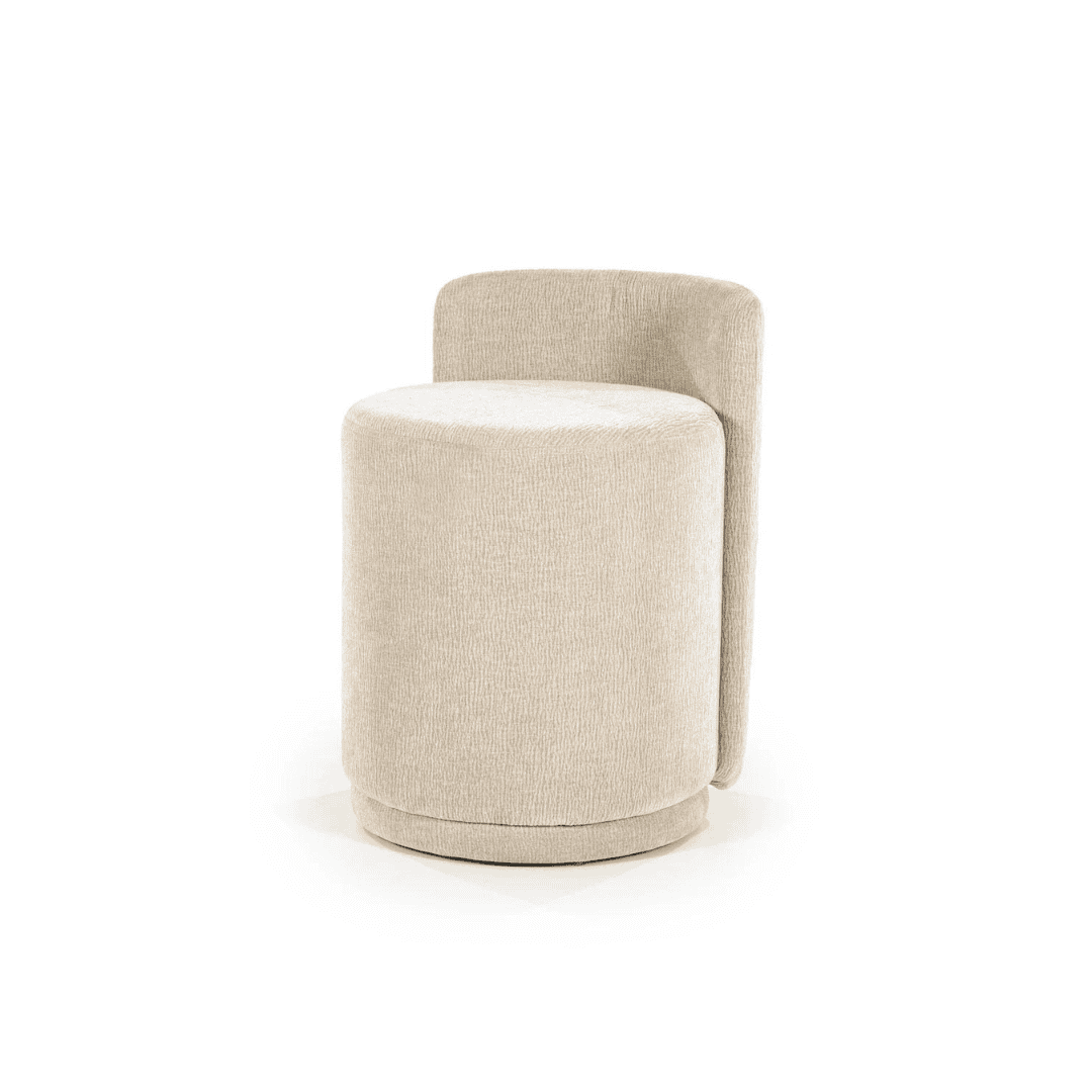 Pouf Marque - Taupe