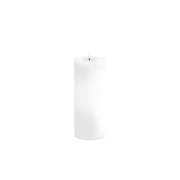 LED candle Melted Pillar Rustic 7.8 x 20.3 cm - white