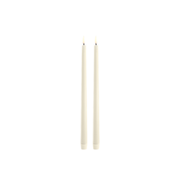 LED kaars Slim Taper 2,3 x 32 cm - Ivory