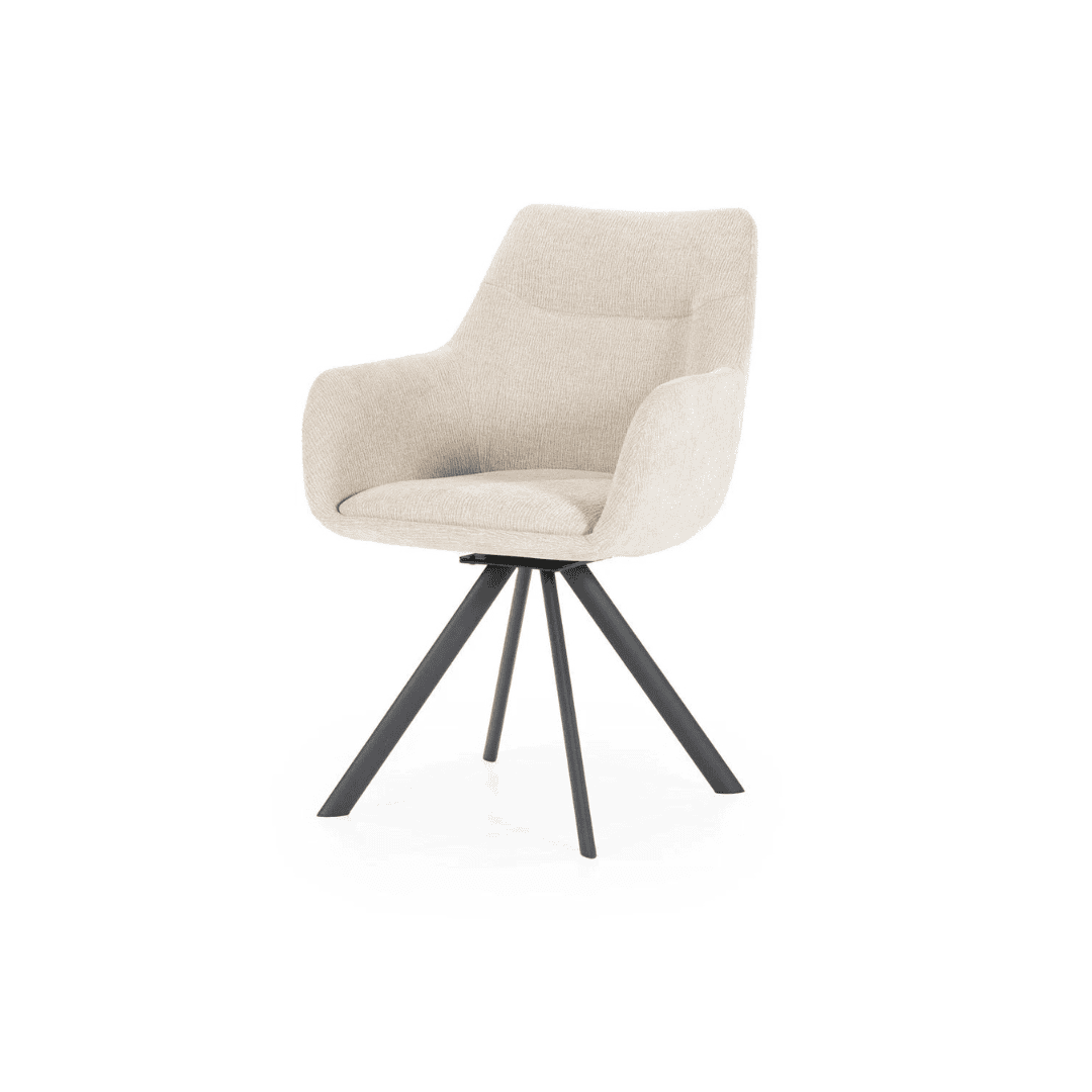 Bliss dining chair with armrest - Taupe