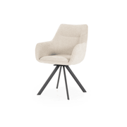 Bliss dining chair with armrest - Taupe