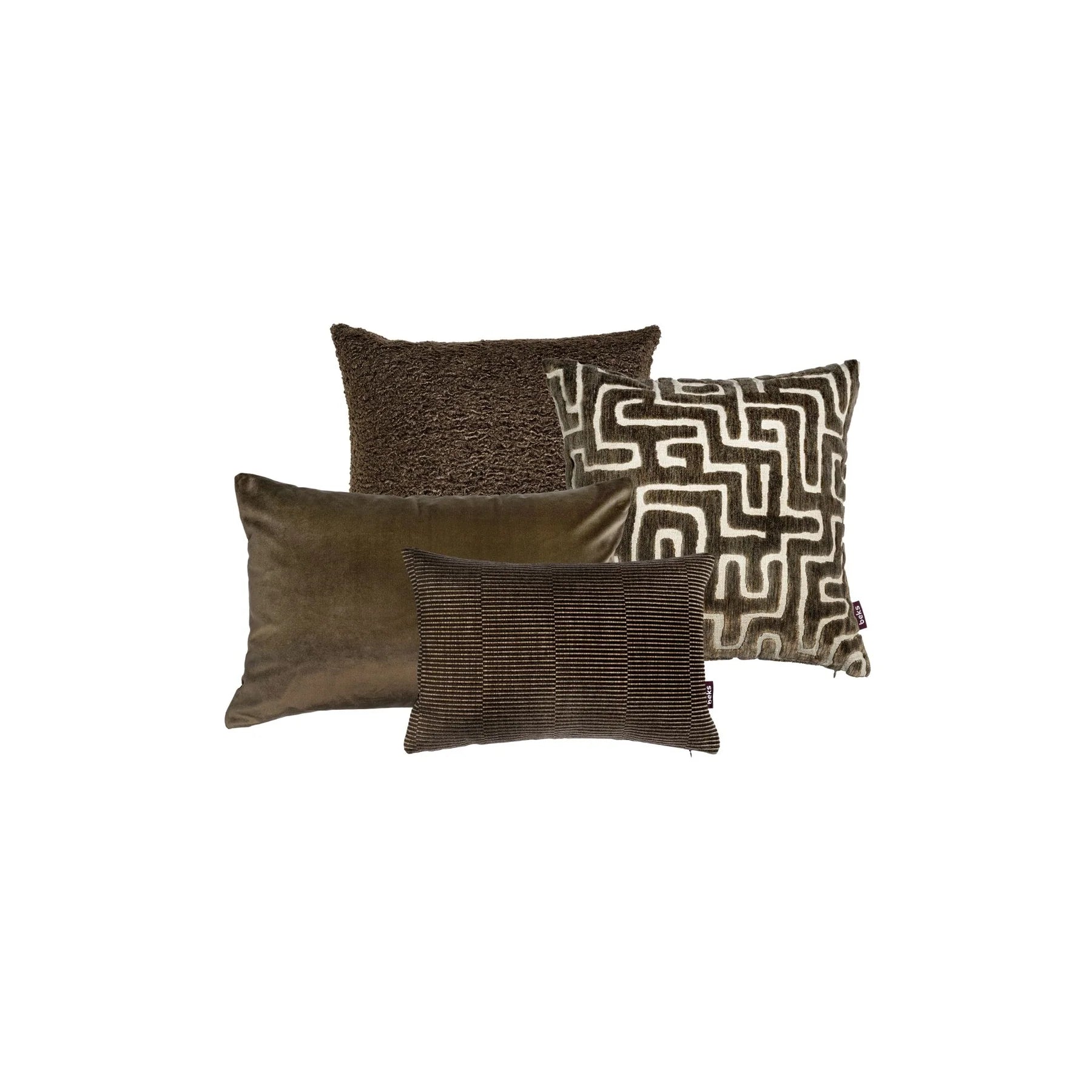 Sierkussencombinatie – Donkerbruin