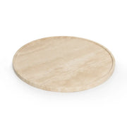 Dienblad Travertine rond met rand Ø45cm