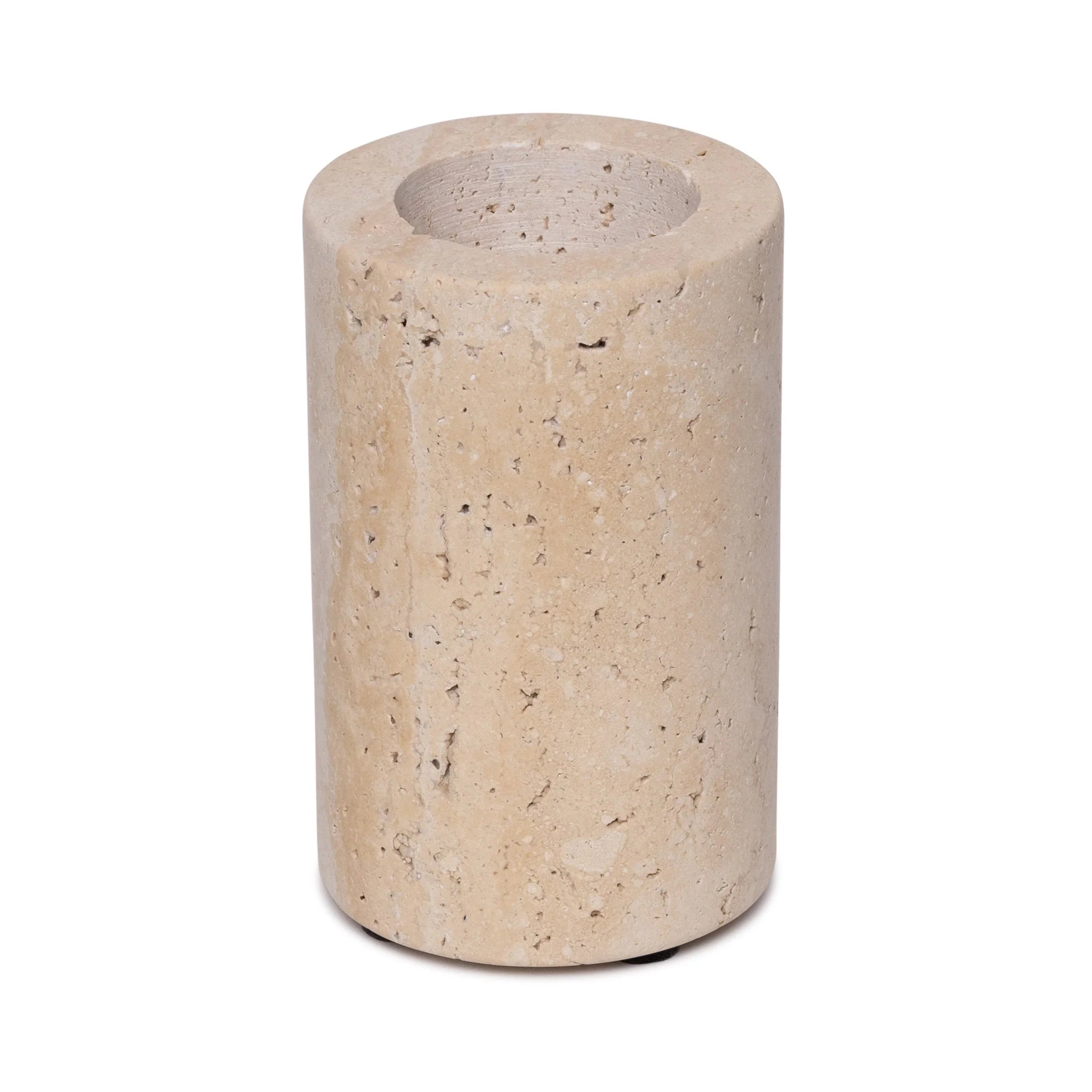 Travertine tealight holder M