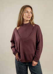 Trui Juno Bordeaux
