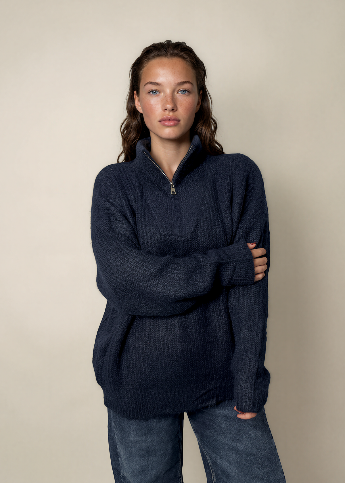 Trui Lena Blauw