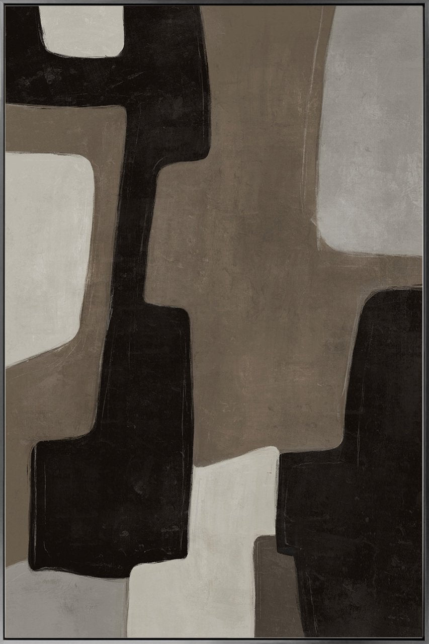 Wanddecoratie Mirage brown left