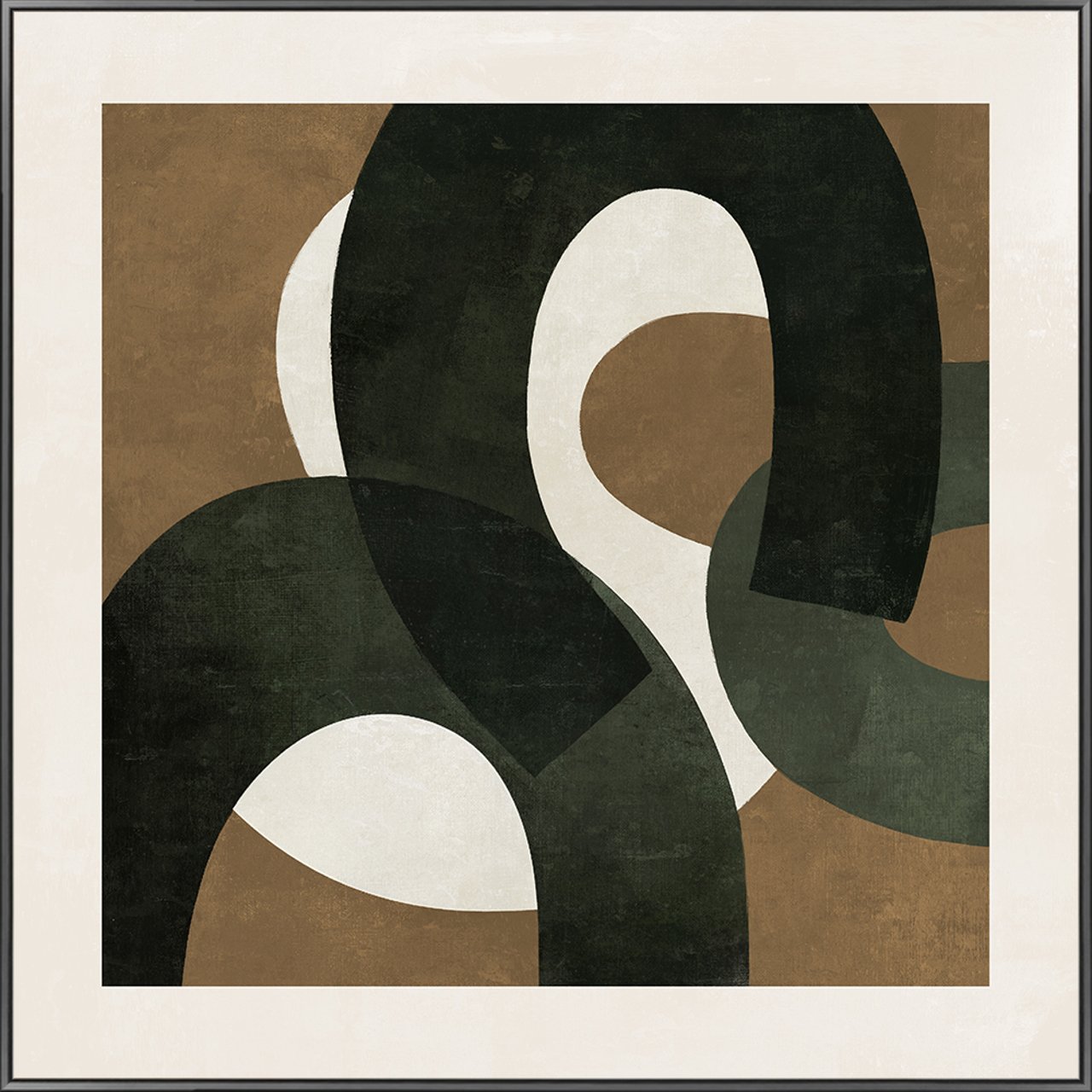 Wanddecoratie Euphoria brown left