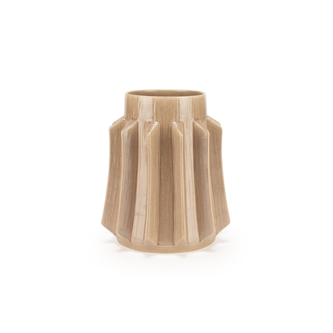 Vaas Medoc 25x28 cm - luster taupe