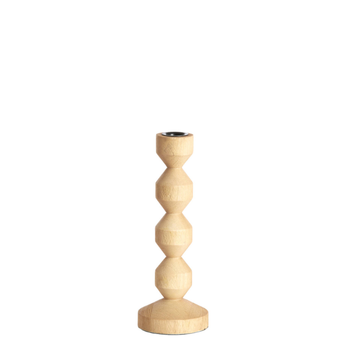 Kandelaar Dozza Ø12x25 cm M hout mat naturel