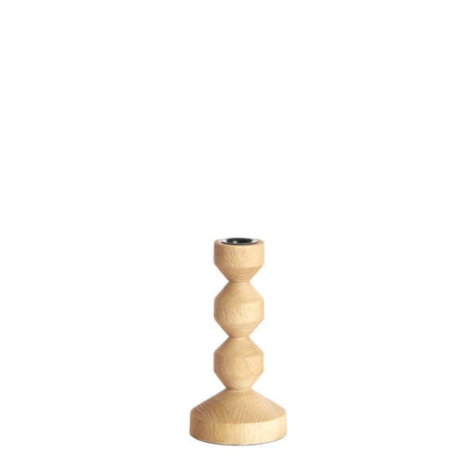 Kandelaar Dozza Ø12x18 cm S hout mat naturel