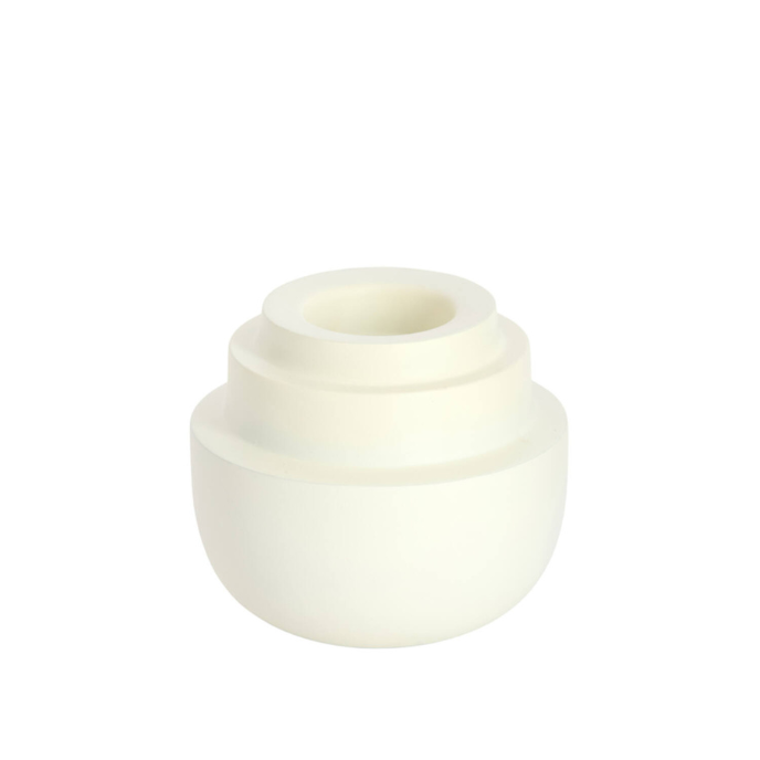 Waxinelicht Saluzzo Ø15x14 cm mat creme